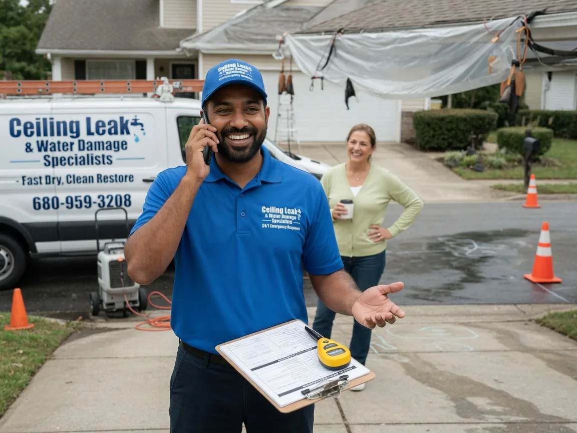 Ceiling Leak Cleanup Losantville, IN FAQs